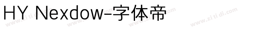 HY Nexdow字体转换